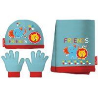 Arditex accessoiresset junior acryl blauw/rood 3-delig one-size