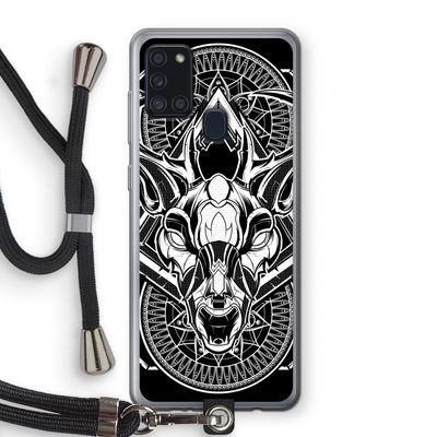 Oh Deer: Samsung Galaxy A21s Transparant Hoesje met koord