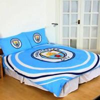 Manchester City fleeceplaid 200x200cm (50x75) polyester/katoen