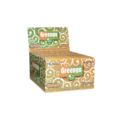 Greengo Greengo Unbleached King Size Regular 2 in 1 | 24 stuks