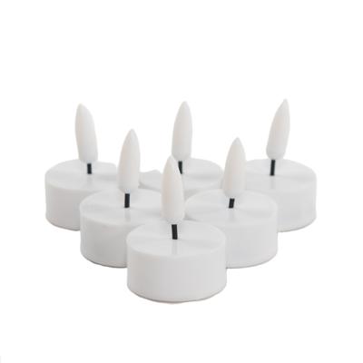 Anna's Collection LED theelichtjes/waxinelichtjes - 6x st - wit - D4 x H2 cm Anna's Collection LED theelichtjes/waxinelichtjes - 6x st - wit - D4 x H2 cm