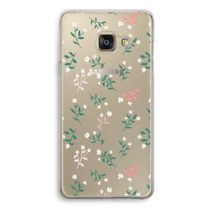 Small white flowers: Samsung Galaxy A3 (2016) Transparant Hoesje