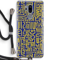Majorelle Blue Print: LG G7 Thinq Transparant Hoesje met koord