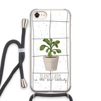 Kamerplant op vensterruit: iPhone 8 Transparant Hoesje met koord