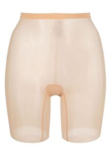 Wolford short transparent en tulle - Tons neutres