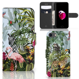 Telefoonhoesje met Pasjes voor iPhone 7 | 8 | SE (2020) | SE (2022) Jungle