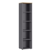 Hoge smalle kantoorkast Ergonoma Eiken