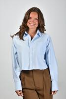 Ami Paris blouse ADC Cropped FSH770.CO0031 blue ciel