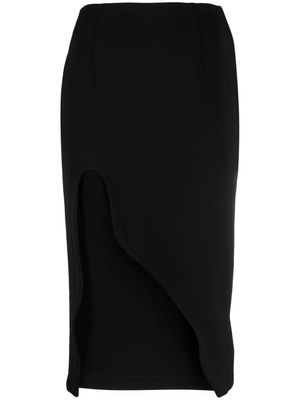 Off-White jupe mi-longue à design asymétrique - Noir