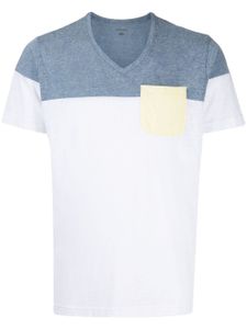 Private Stock t-shirt The Troy à design colour block - Blanc