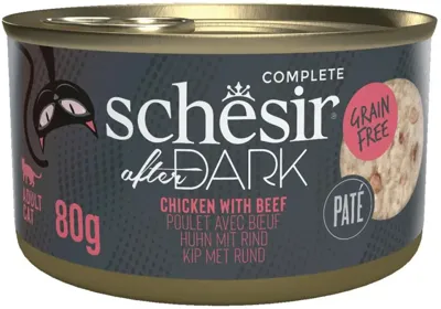 Schesir After Dark kattenpaté kip & rund 80g