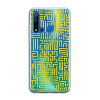Majorelle Blue Print: Huawei P20 Lite (2019) Transparant Hoesje
