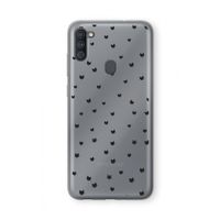Kleine kattenkopjes: Samsung Galaxy A11 Transparant Hoesje