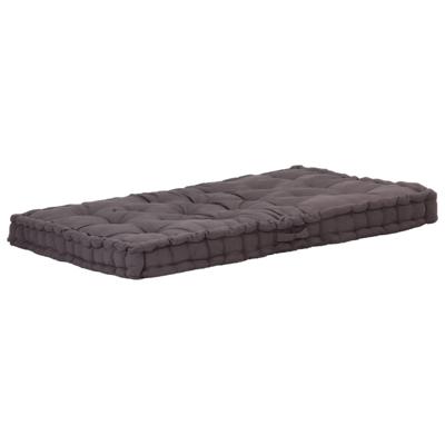 Palletvloerkussen 120x80x10 cm katoen antraciet