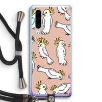 Papegaai: Huawei P30 Transparant Hoesje met koord