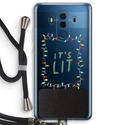 It's Lit: Huawei Mate 10 Pro Transparant Hoesje met koord