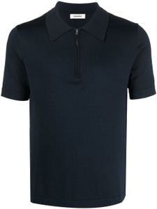 SANDRO Poloshirt met rits - Blauw