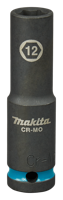 Makita Krachtdop Impact Black, 1/2 12mm lang - E-16433