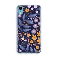 Flowers with blue leaves: iPhone XR Transparant Hoesje