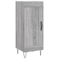 vidaXL Dressoir 34,5x34x90 cm bewerkt hout grijs sonoma eikenkleurig - thumbnail