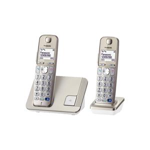 Panasonic KX-TGE212 DECT-telefoon Nummerherkenning Champagne