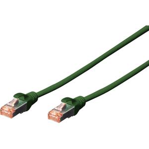 Digitus DK-1644-100/G RJ45 Netwerkkabel, patchkabel CAT 6 S/FTP 10.00 m Groen Halogeenvrij, Verdraaide paren, Snagless, Vlambestendig 1 stuk(s)