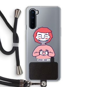 Hartje: OnePlus Nord Transparant Hoesje met koord