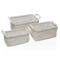 Mandenset Versa Serpentine Textiel 28 x 18 x 14 cm