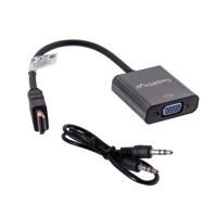 Lanberg AD-0017-BK video kabel adapter 0,2 m VGA (D-Sub) HDMI Type A (Standaard) Zwart