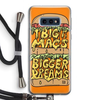 Big Macs Bigger Dreams: Samsung Galaxy S10e Transparant Hoesje met koord