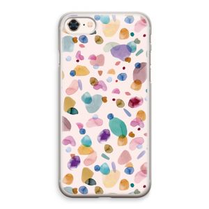 Terrazzo Memphis Pink: iPhone 8 Transparant Hoesje