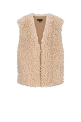 NoBell winter gilet meisjes - wit - Kath - furry