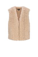 NoBell winter gilet meisjes - wit - Kath - furry