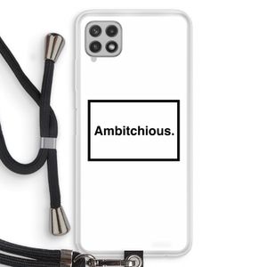 Ambitchious: Samsung Galaxy A22 4G Transparant Hoesje met koord