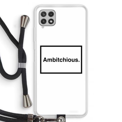 Ambitchious: Samsung Galaxy A22 4G Transparant Hoesje met koord
