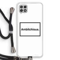 Ambitchious: Samsung Galaxy A22 4G Transparant Hoesje met koord