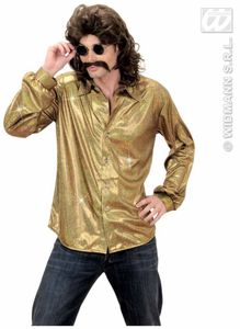 Party Glitterblouse man goud
