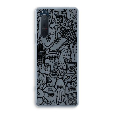 Vexx Black Mixtape: Sony Xperia 5 II Transparant Hoesje