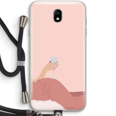Wine: Samsung Galaxy J7 (2017) Transparant Hoesje met koord