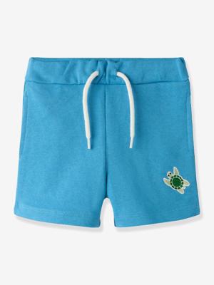 Jongen short elastische taille NAME IT borduursel azuurblauw
