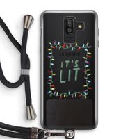 It's Lit: Samsung Galaxy J8 (2018) Transparant Hoesje met koord