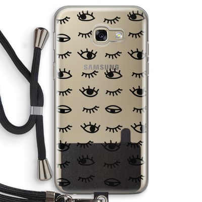Eye pattern #2: Samsung Galaxy A5 (2017) Transparant Hoesje met koord