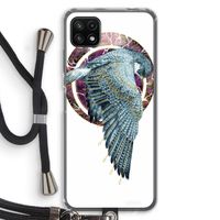 Golden Falcon: Samsung Galaxy A22 5G Transparant Hoesje met koord