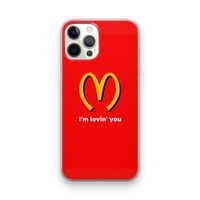 I'm lovin' you: iPhone 12 Pro Transparant Hoesje