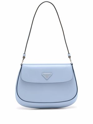 Prada sac porté épaule Cleo en cuir - Bleu Prada sac porté épaule Cleo en cuir - Bleu