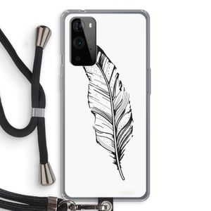 Pluim: OnePlus 9 Pro Transparant Hoesje met koord