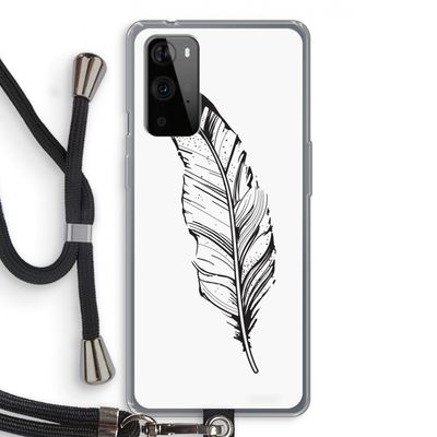 Pluim: OnePlus 9 Pro Transparant Hoesje met koord