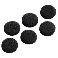 Hama Vervangende Oorschuimstofbekledingen Ø 19 Mm 6 Stuks Zwart Hama Vervangende Oorschuimstofbekledingen Ø 19 Mm 6 Stuks Zwart