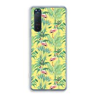 Flamingo party: Sony Xperia 5 II Transparant Hoesje