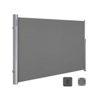 Zijluifel voor balkons en terrassen, Grijs / 180 x 400 cm / aluminium Zijluifel voor balkons en terrassen, Grijs / 180 x 400 cm / aluminium
